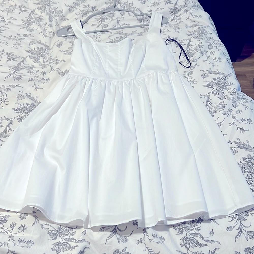 Mini white dress